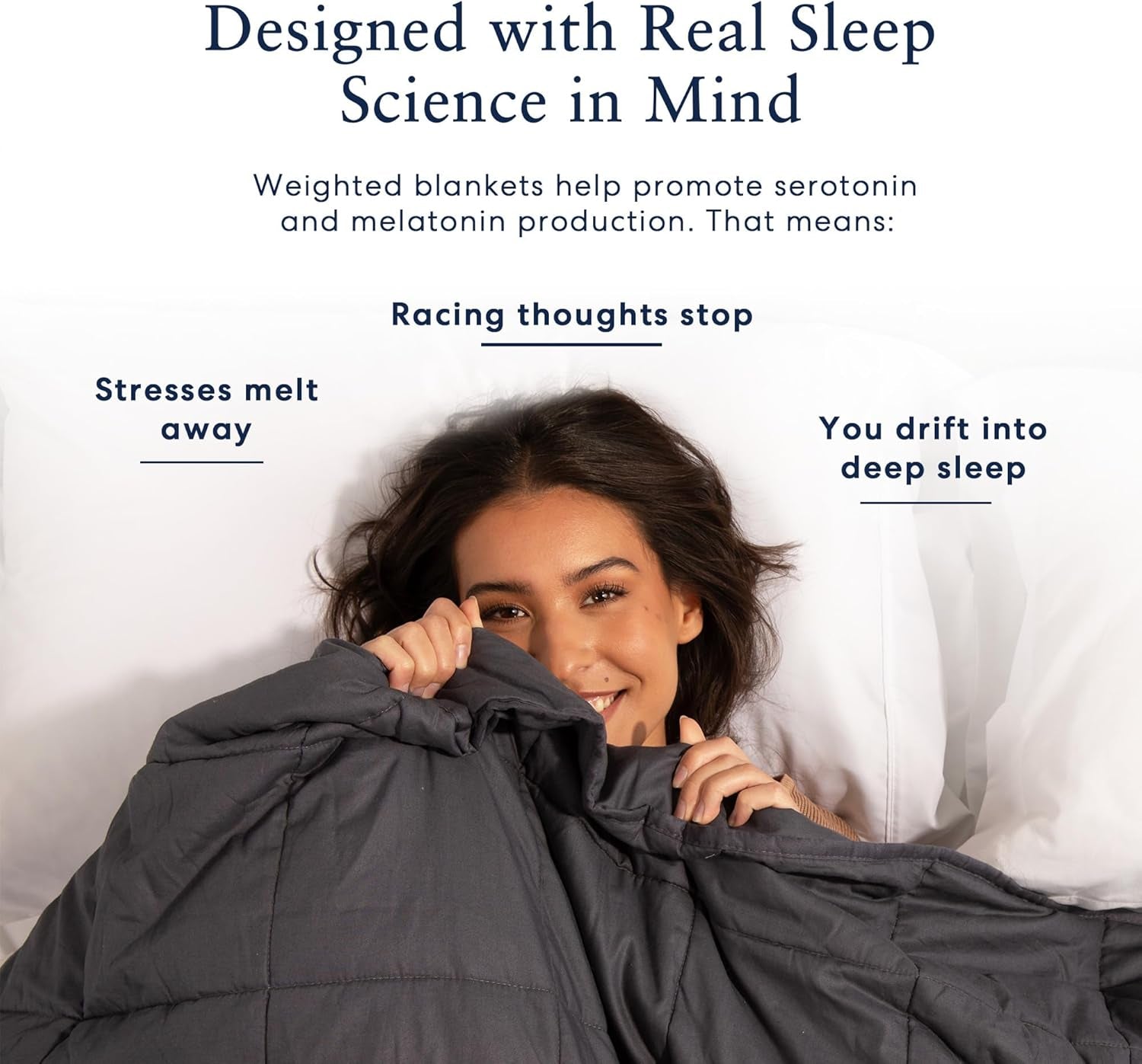 Cooling Weighted Blankets for Adults - 100% Lyocell Rayon Soft Blanket Back to School Dorm Room Essentials - Travel Relaxation Gifts - [15Lb Queen 60" X 80"] [Blush] - Imported